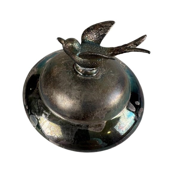 Wm A ROGERS Silver Plated Sugar Bowl Spoon Holder Vintage URN Victorian Trophy - Picture 6 of 13